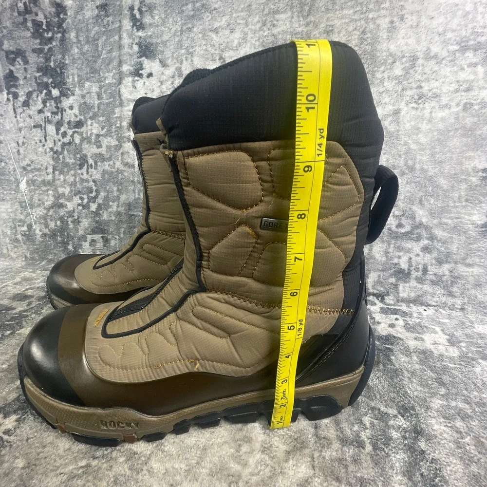 Rocky Mens 11 M Athletic Mobility L3 Hunting Boots Quilted Gore-Tex Tan Brown